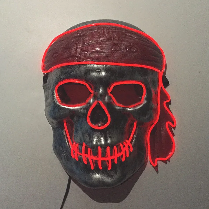 Masque de Priate des caraïbes scintillant pour Halloween, masque facial effrayant pour adultes et enfants, Mascara Cosplay, fournitures de costumes d'halloween