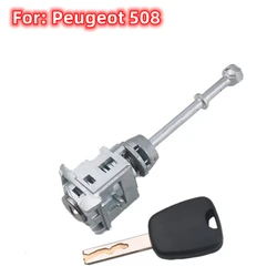 XIEAILI OEM Left Door lock Cylinder Auto Door Lock Cylinder For Peugeot 508 With Groove Blade  K60