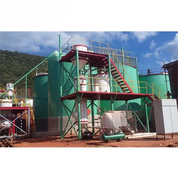 Equipamento de processamento de minério de ouro de rocha Processo de lama de cáaneto de lama CIP
