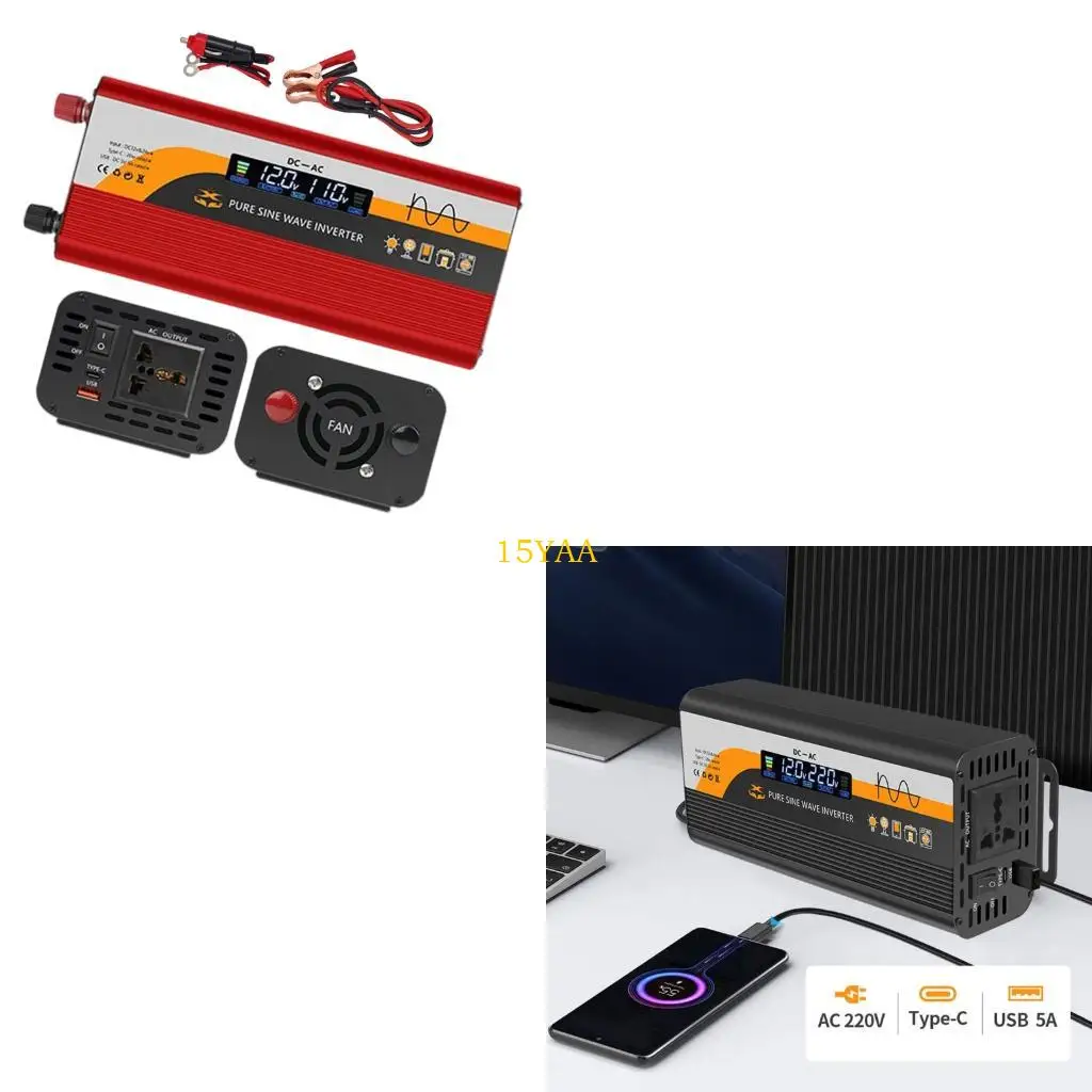 

15YA Highly Power 12V 24V To 220V Sines Waves Inverters 2000W Automotive Converters