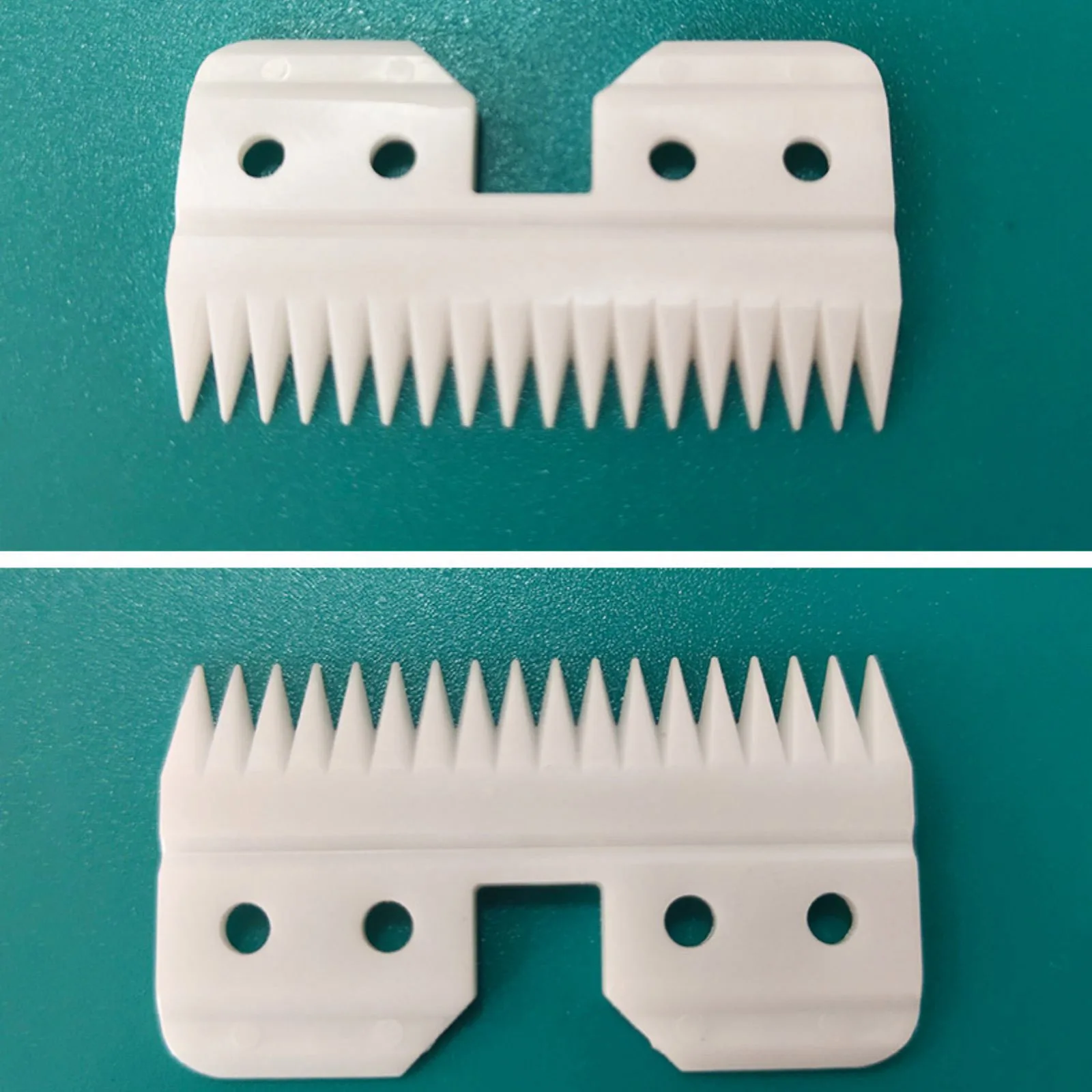 3Pcs/Set Ceramic Clipper Cutting Blade 18-Teeths Replacement For Oster Fast Feed Clipper For Wahl KM2 KM5 KM10 A5 Style Clippers