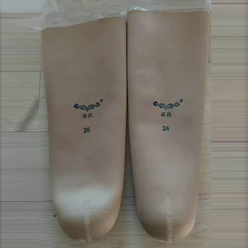 Transtibial Prosthetic Liner Gel Sleeve Cuttable Stump Cushion Socks Size Comfort Amputee Supplies Prosthesis Leg Random Colors