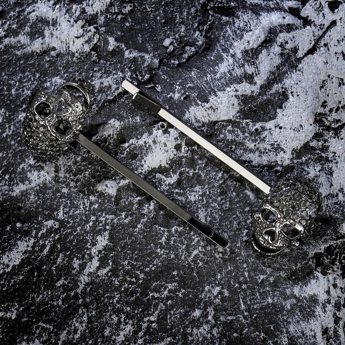 Halloween Black Collection Spinnen Fledermäuse Klassische Haarspange Tanzparty Kopfbedeckung Lustige Streichschädel Haarnadeln Haarschmuck – Detail 2