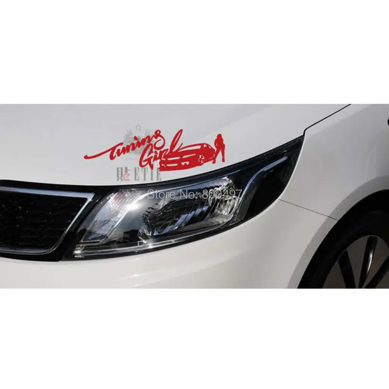 New Arrivals Car  Decoration Fast and Furious Turning Sexy Girl Reflective Red Yellow Silver Black Stickers Car Whole Body Decal