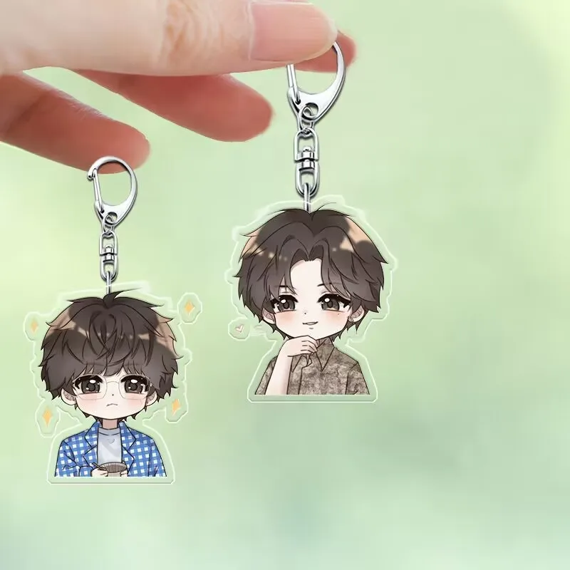 

Reverse love cartoon keychain peripheral acrylic cute student schoolbag backpack pendant gift ins Zhanxuan, Liu Xuancheng