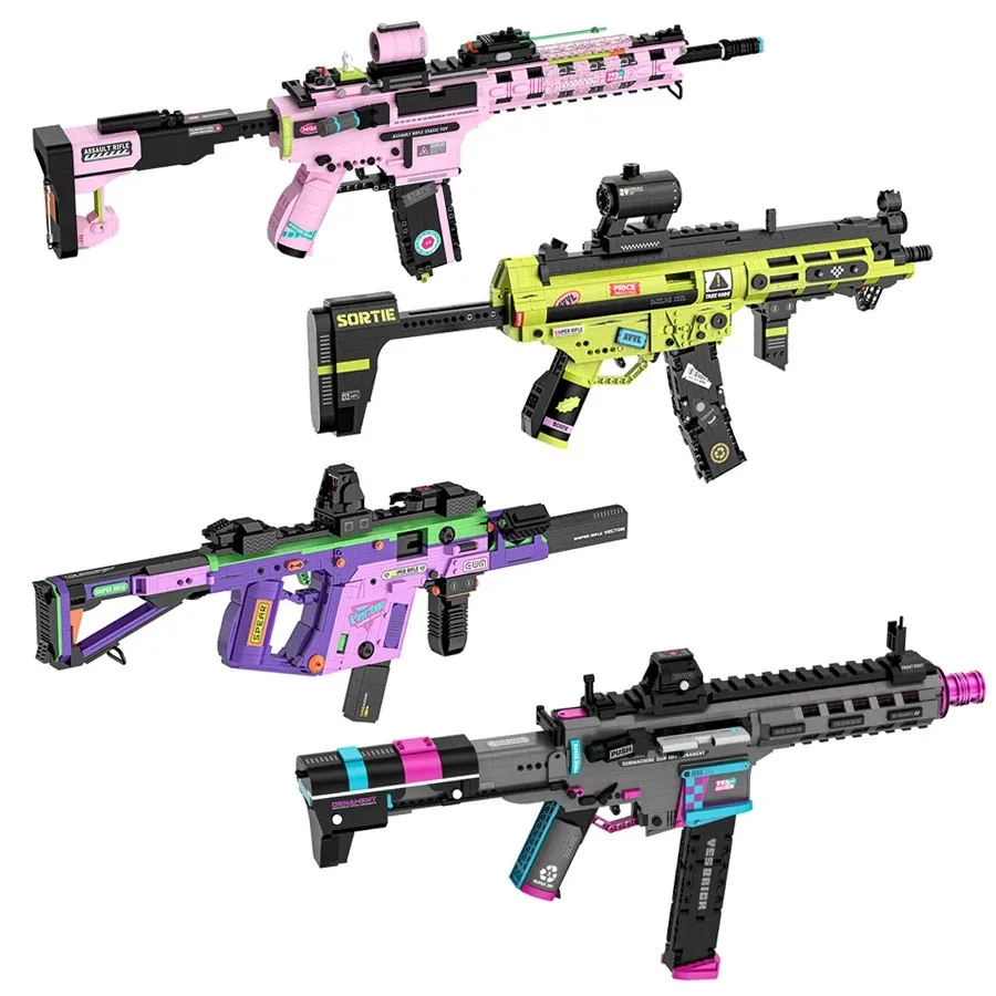 

Военный MP5 KSv M4A1 ARP-9 оружие игрушечные строительные блоки DIY технический пистолет-пулемет кирпичи модель для детей мальчик подарки на день рождения