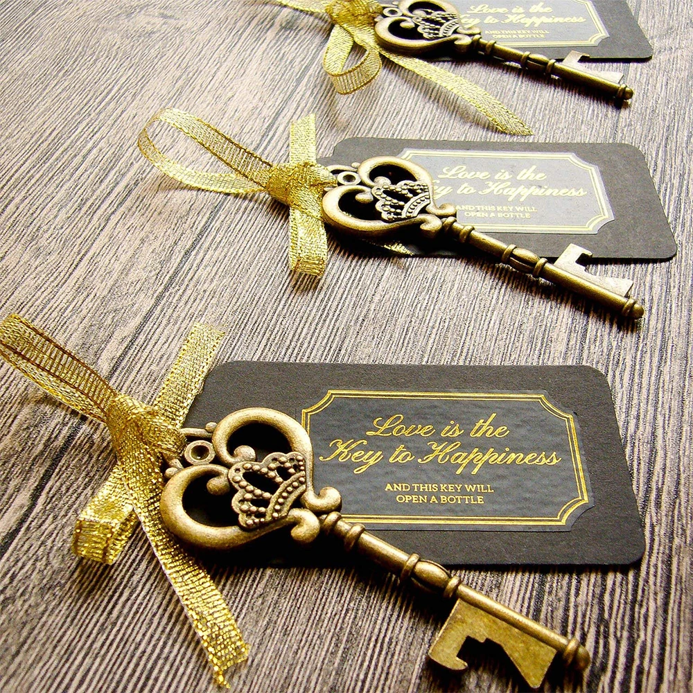 Key Bottle Openers Vintage Skeleton Key Bottle Opener Wedding Favors Key Bottle Opener Rustic Decoration Kitchen Accessories
