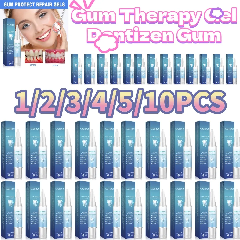 Gum Therapy Gel Dentizen Gum Therapy Gel Tooth Whitening Pen Protect Oral Treatment Bad Breath Repair Gel Pen 1/2/3/4/5/10pcs