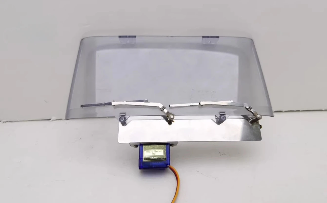 Limpiaparabrisas de acero inoxidable, accesorios decorativos para cabina de pilotaje para camión Tamiya RC 1/14, remolque volquete Scania 770S 56368, piezas de mejora DIY