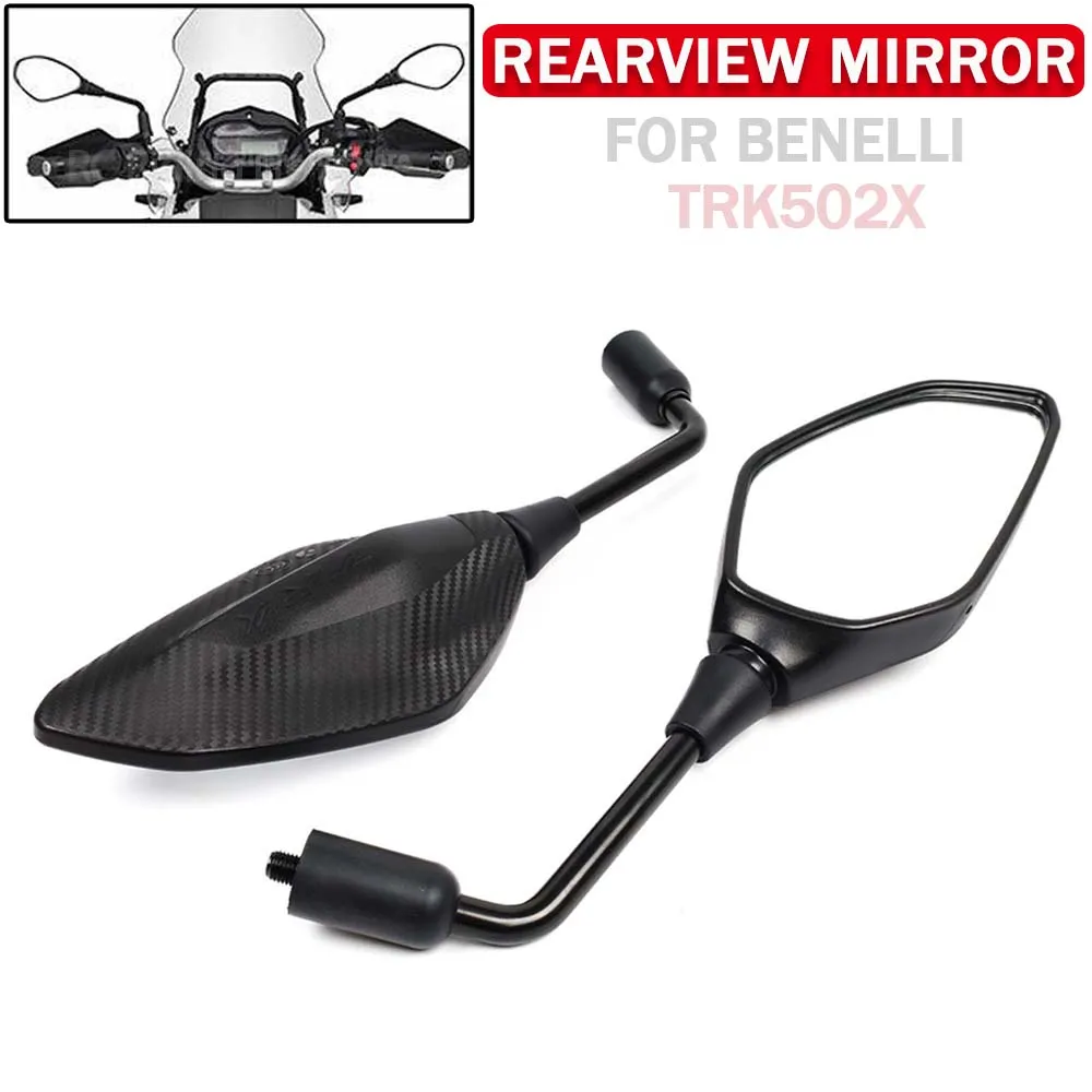 

Motorcycle Handlebar Side Rearview Mirror For Benelli TRK 502X TRK 502 X 502 TRK TRK502X BJ500GS-5A/D Clear Vision Accessories