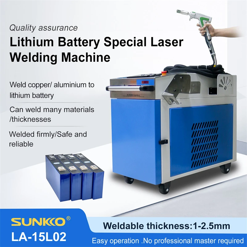 New Energy Lithium Batteries Stainless Steel Laser Welding Cleaning Cutting Machine 1500W 2000W 3000W LA-15L02 Handheld