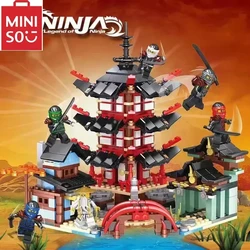 MINISO Disney DIY 737pcs Temple of Ninja Smaller 70751 Version Building Blocks Set Compatible With Lepined block Toy for Kids