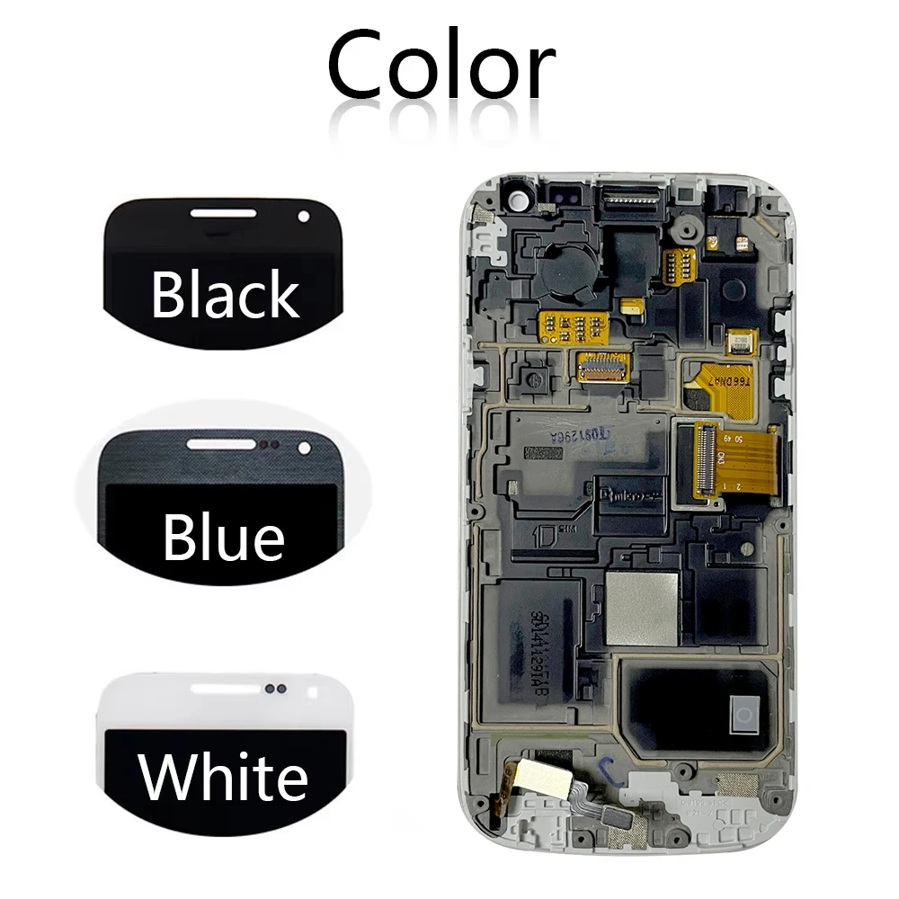 New For SAMSUNG S4 Mini Display For Samsung  S4 mini I9190 Display GT i9192 i9195 LCD Digitizer Touch Screen with Frame image 5