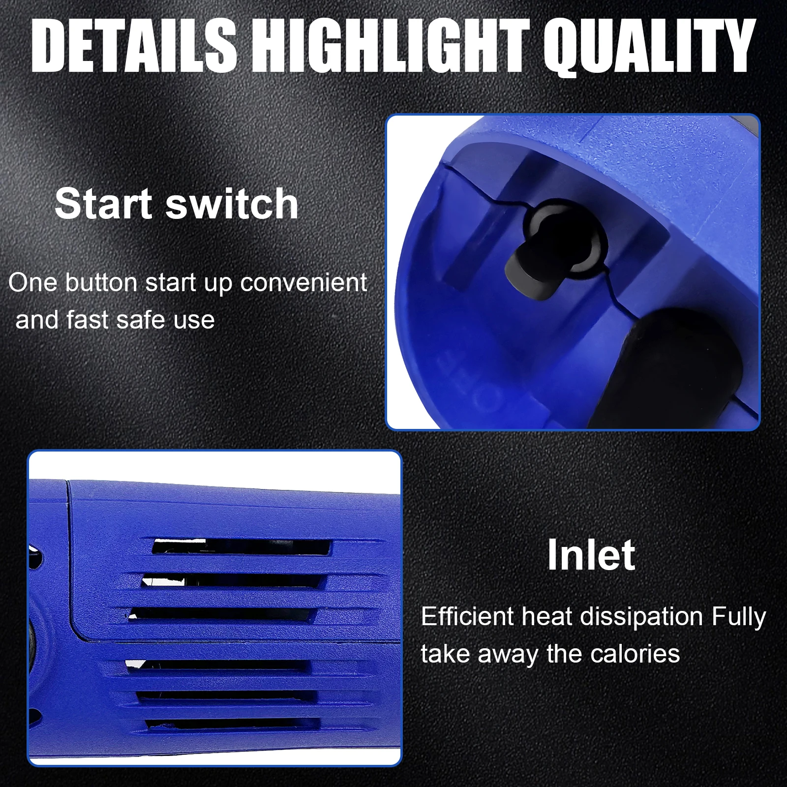 Electric Angle Grinder 115mm Brushless Mini Angle Grinder Corded Grinder Tool,Great for Sanding Cutting,Grinding,Polishing