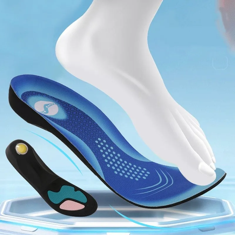 PU Sports Insoles Shock Absorption Arch Support Soft Highly Elastic