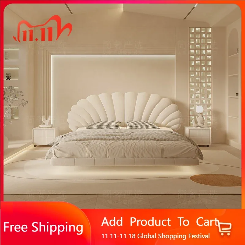 

Unique Modern King Size Bed Modern Pretty White Princess Bed Loft Comferter Camas De Dormitorio Luxury Bedroom Set Furniture