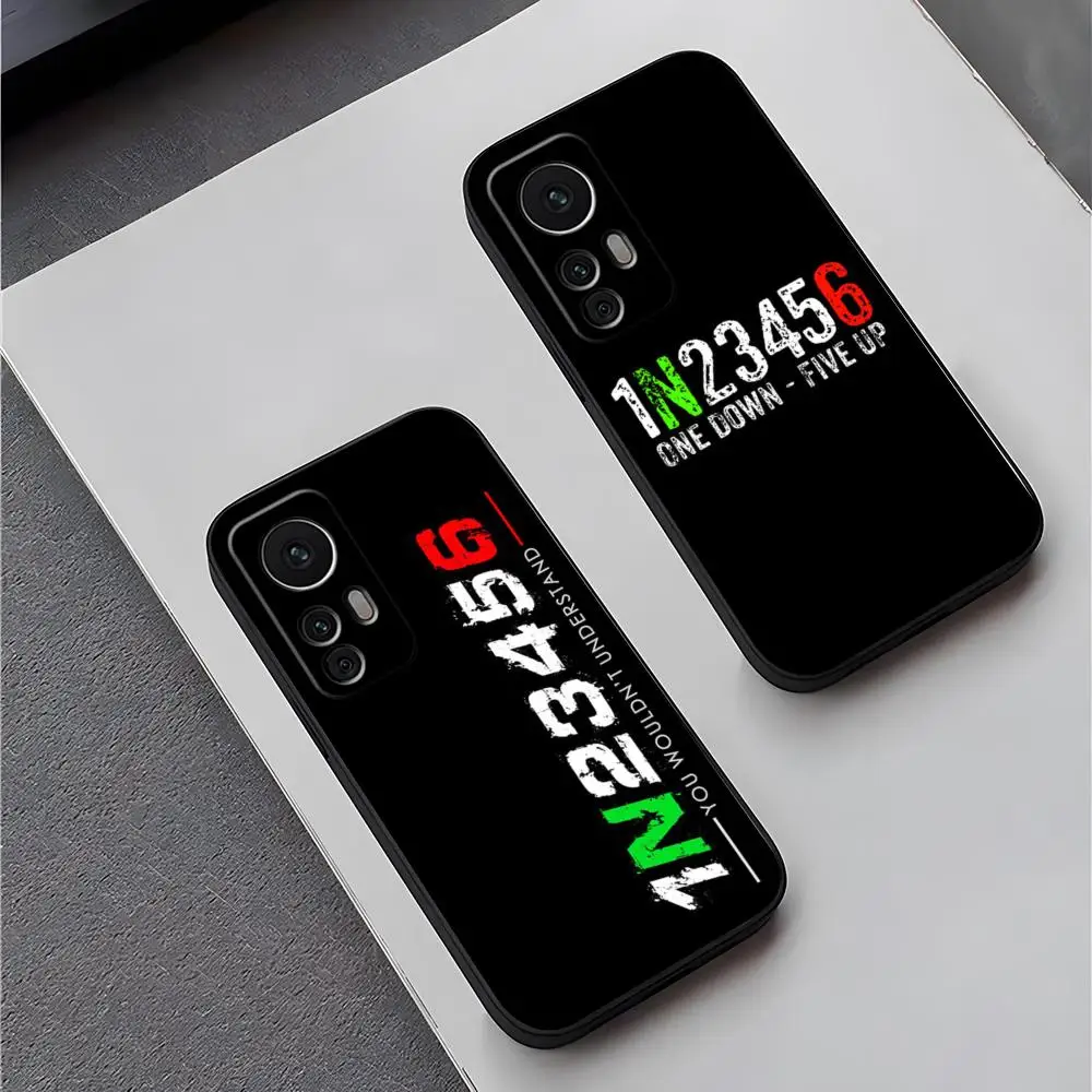 1N23456 Motorcycle Phone Case Funda For Redmi Note 11 12S 12 10 7 8 9 T 10A A2 Pro Plus Silicone Cover