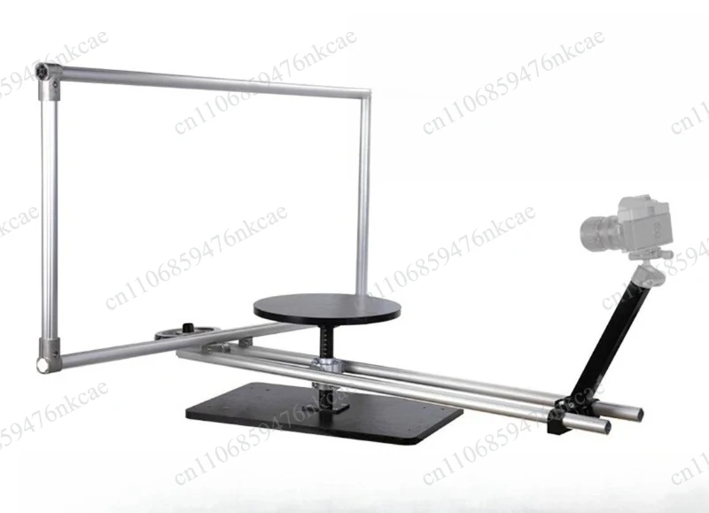 360° Flip Surround Photography Table, Slide Rotate Shooting Platform, Panoramic Video Turntable for Product Studio