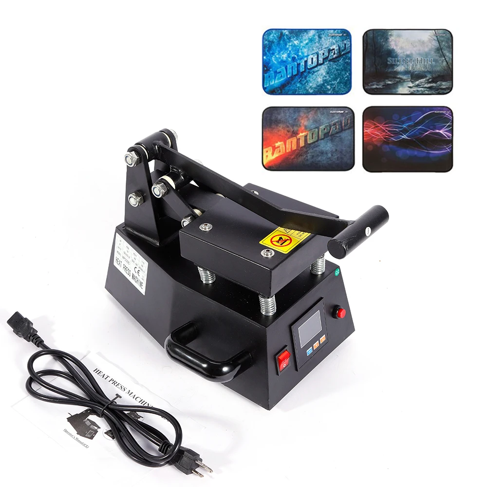 Small Digital Label Heat Press Machine Clothing Logo Printing for Transfer Stickers Labels 0-250℃ 110V 600W