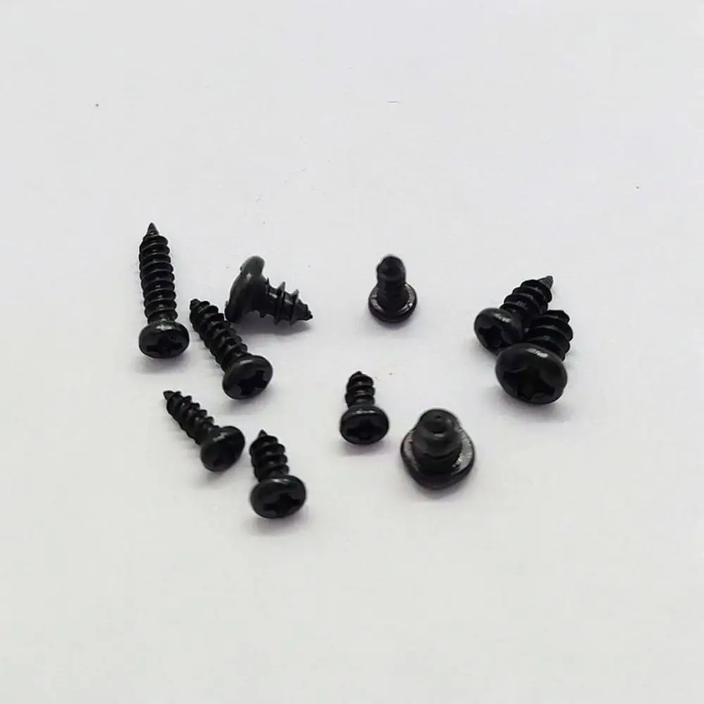 Carbon Steel Self Tapping Screws Assortment Kit Pan Head Phillips Drive Wood Plastic Fasteners M2 M23 M26 M3 Black Finish