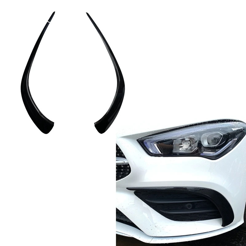 Car Front Bumper Splitter Spoilers Canard Air Knife Surround Trim For Mercedes Benz CLA W118 C118 CLA35 2020+