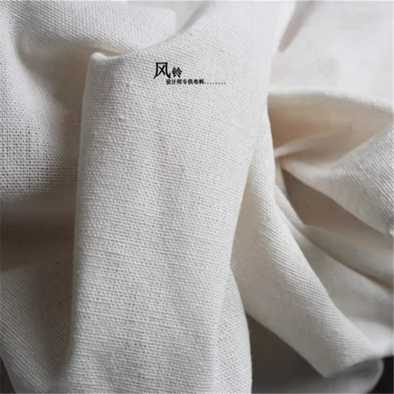 Traditional Design Cotton Linen Fabric for Han Clothing Overcoat DIY Sewing Wedding Breathable