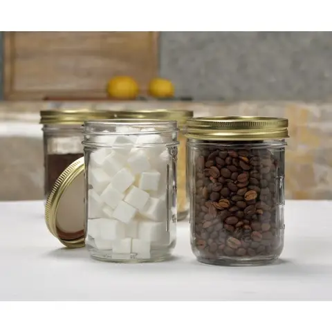 Mainstays 16 oz Mason Jars, Wide Mouth Pint Canning Jars with Lids and Rings, 12-Pack Glass Jars for Home Canning and Meal Prep