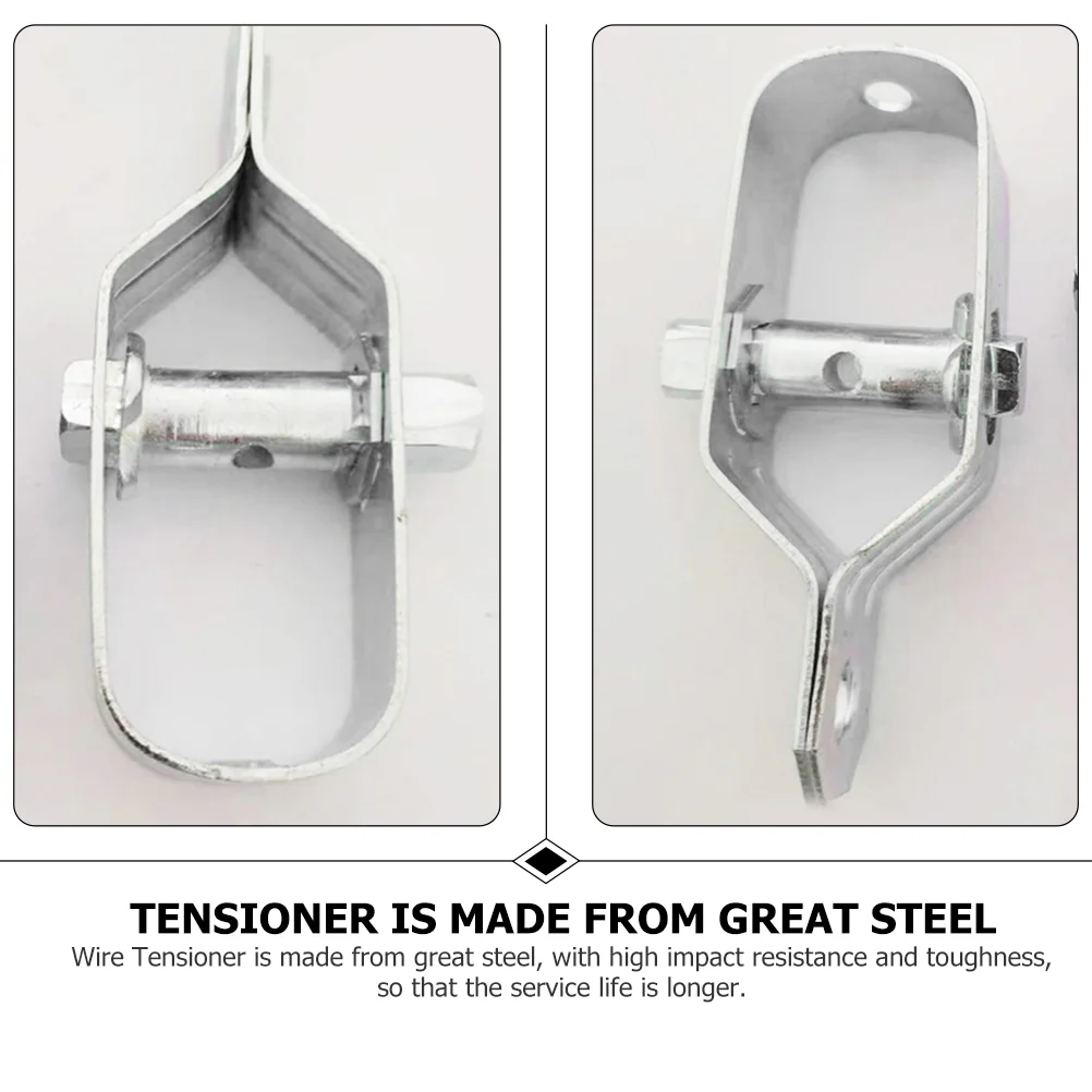 6 ชิ้นเชือกเหล็ก Tensioner ลวดโลหะเหล็กยึด Creative Tightener Heavy Duty เครื่องมือ Silver สายกระชับปฏิบัติ