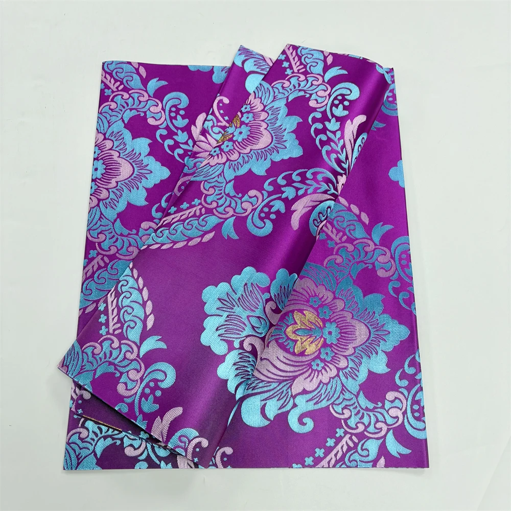 

Sego Gele Purple African Headtie, Nigerian Wraps, Turban Printed Sego, 2 Pieces Per Pack GOLD Sego Head-tie