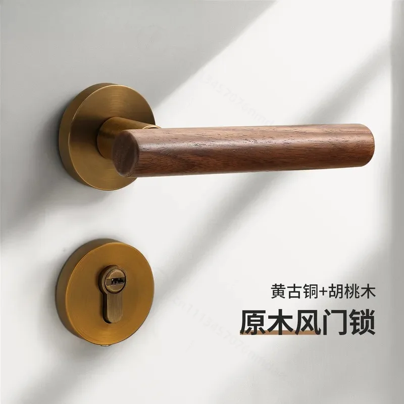 new-brass-retro-indoor-room-door-lock-magnetic-suction-mute-split-handle-lock-for-bedroom