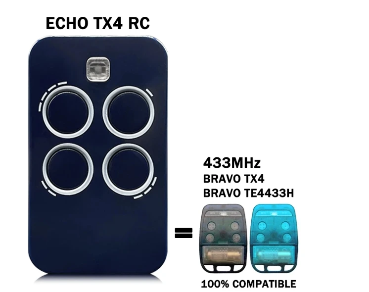 ECHO XT4 RC 433 МГц пульт дистанционного управления для электрических ворот гаражные ворота пульт дистанционного управления 433,92 МГц ручной передатчик с подвижным кодом