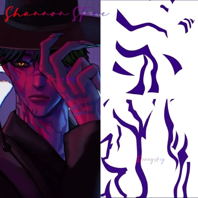 

Anime Film Jinu Kostüm Dämon Cosplay Jinu Saja Junge Costume Full Set Tattoo 4pcs Waterproof Tatoos Kpop Gruppe Korea Decals