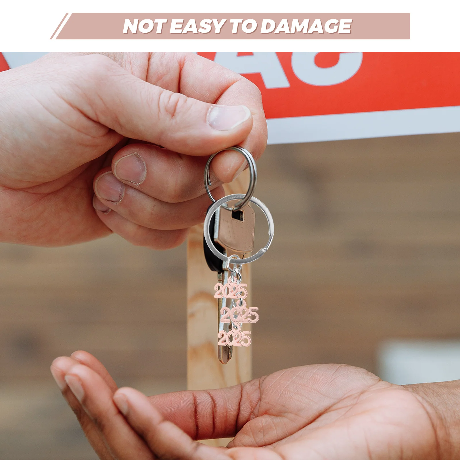 100 قطعة سلسلة المفاتيح سبيكة السحر 2025 عدد السنة قلادة لصنع المجوهرات Crafts بها بنفسك الحرف أساور القلائد Keyrings سحر ل #3