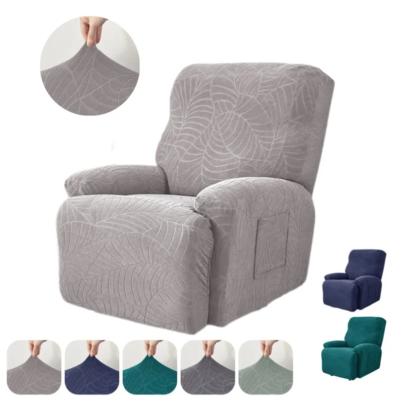 

1 Seater Jacquard Recliner Sofa Covers All-inclusive Armchair Protector Cover Elastic Pet-friendly Single Lounge Sofa Slipcovers