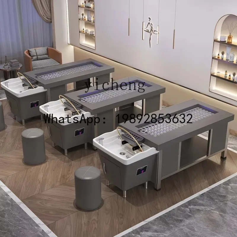 B-2   New Full Body Moxibustion Shampoo Bedside Treatment Ear Cleaning Water Circulation Integrated Bed