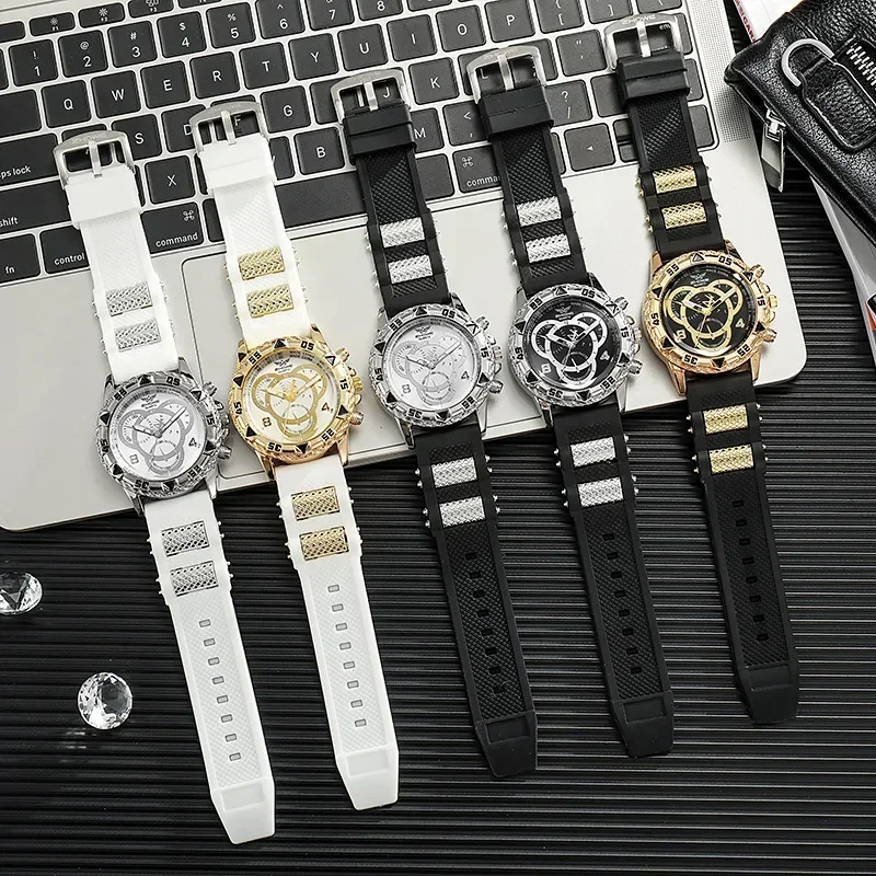 Random Surprise Blind Box Men's Sports Quartz Watch Large Dial Silicone Strap Male Wrist Watch Fashion Birthday Gift For Him view 6