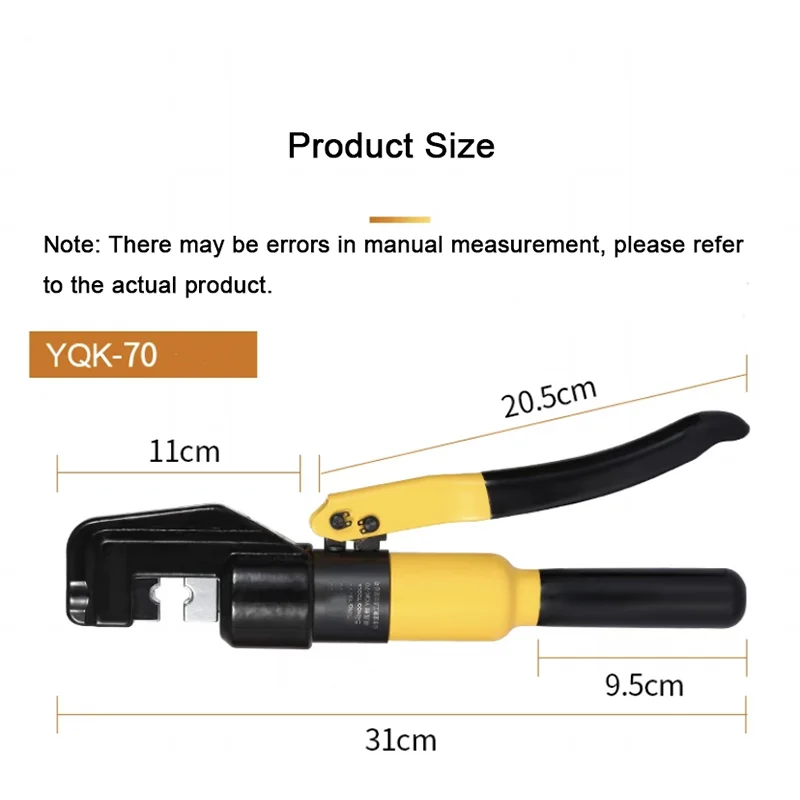 Manual Pliers Hydraulic Crimping Pliers Tools Cable Lug Crimpers Copper Aluminum Crimping Pliers