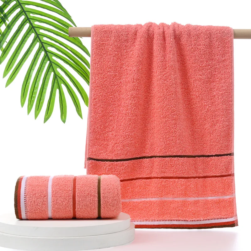 1 PCS Hand Towels 100% Cotton Striped Pattern Absorbent Soft Decorative Towel for Bathroom 13.4 x 29.5 Inch