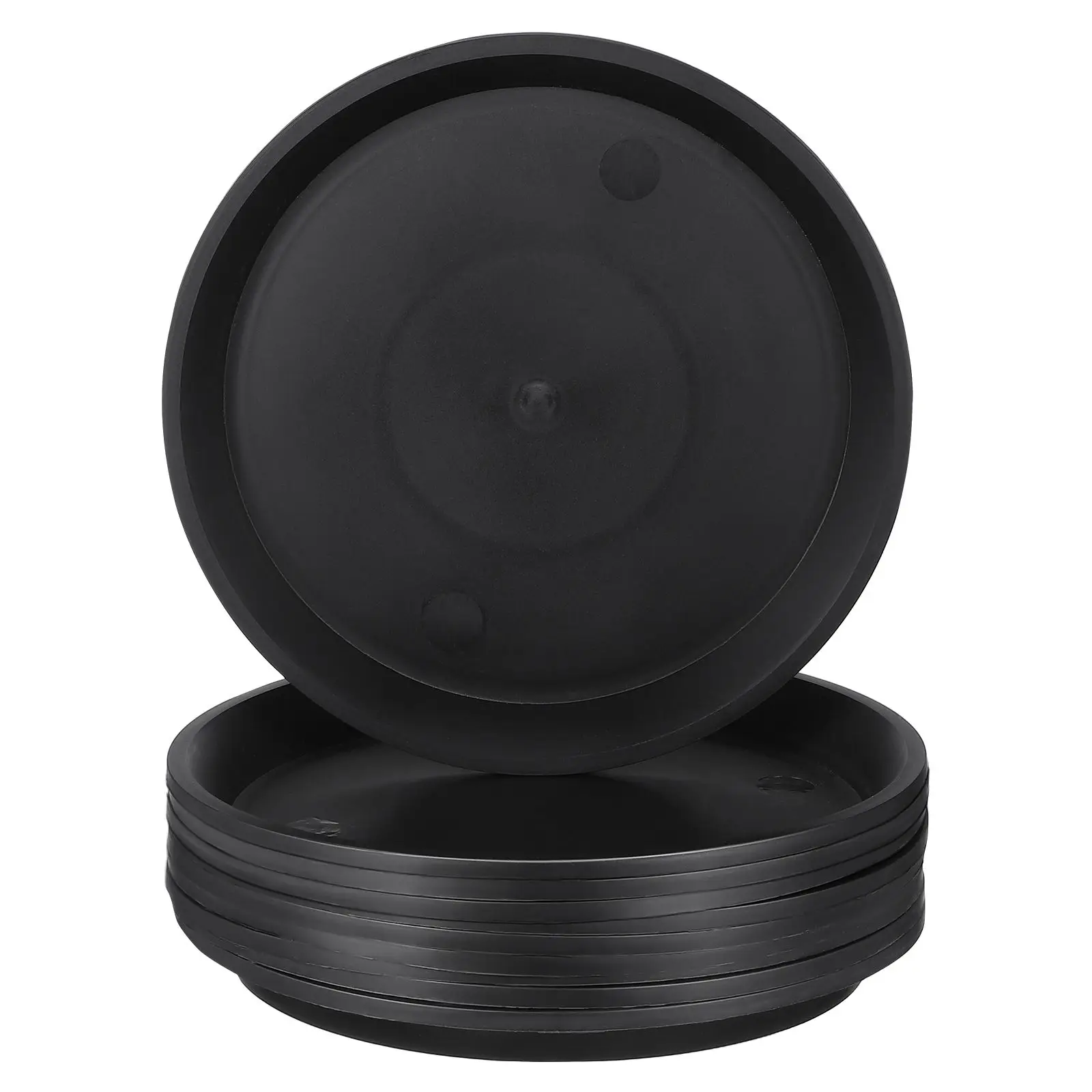 

10 Pcs Plant Pot Saucers Drip Indoor Gardening Water Potted Black PP Anti Aging Bonsai Plates Flowerpot Holders Square Bottom