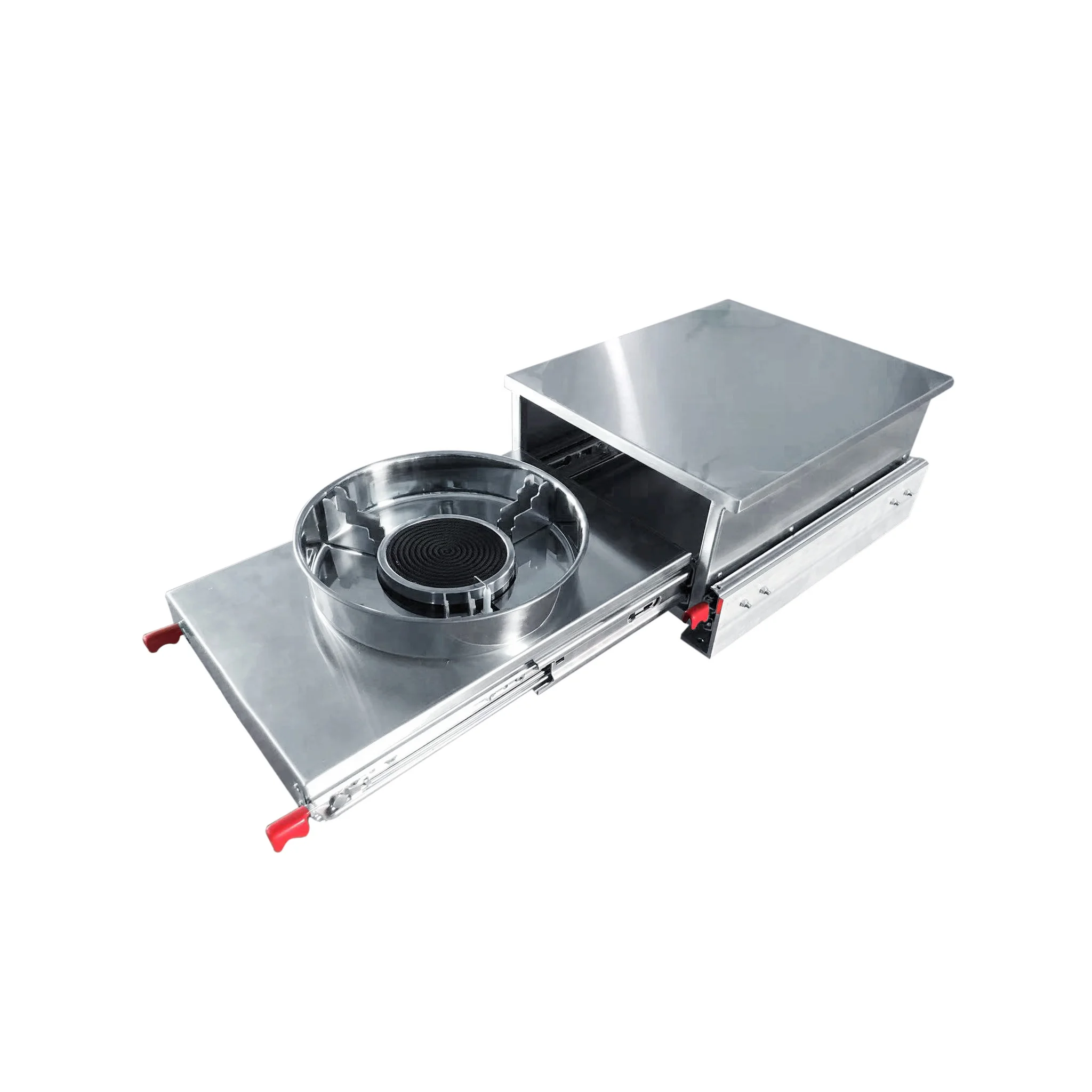 Portable Trailer Slide Out Kitchen System RV Camping Single Burner Gas Stove For Caravan