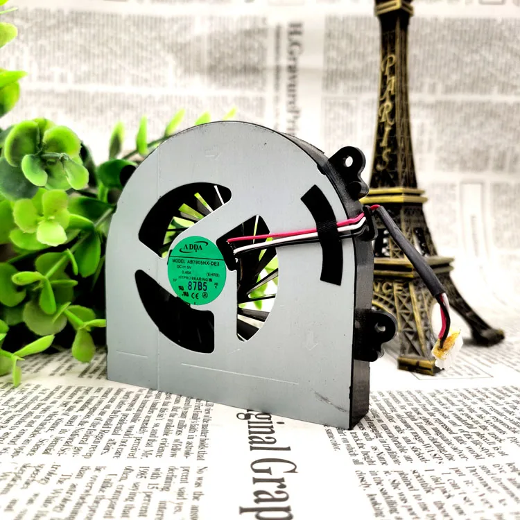 

AB7905HX-DE3 DC5V 0,40A 3-проводной, измерение скорости, вентилятор охлаждения процессора ноутбука