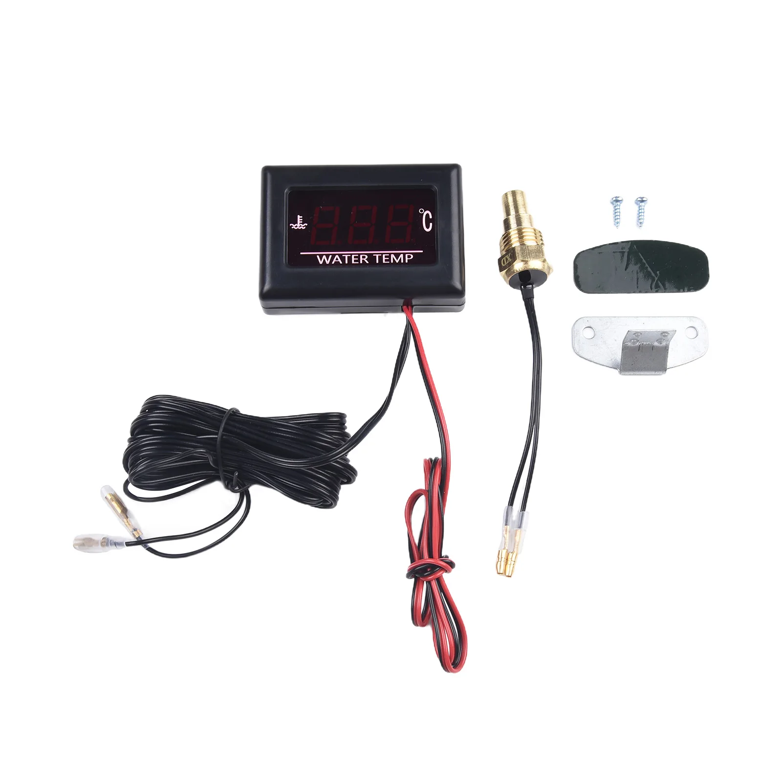 Reliable and Accurate Water Temperature Gauge Kit, 3meters Cable Length for Easy Installation, 16mm Temperature Sensor Diameter