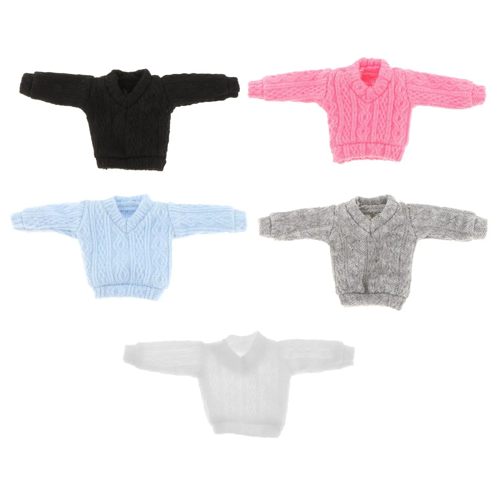 1/12 アクションフィギュアセーター、女性フィギュア服モデル、ファッショナブルなソフトアクセサリー、ミニチュアコスチューム、6 インチ人形衣装