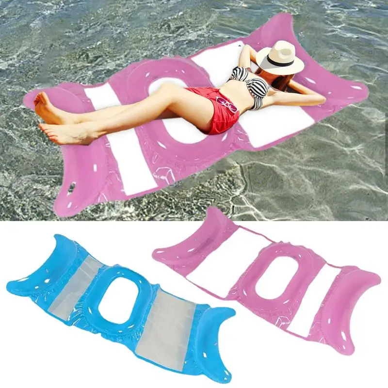 

Water Floating Hammock Inflatable Hammock Float Sealing Thick Pool Floats With Air Pump Floating Lounger Swimming Mattress Float