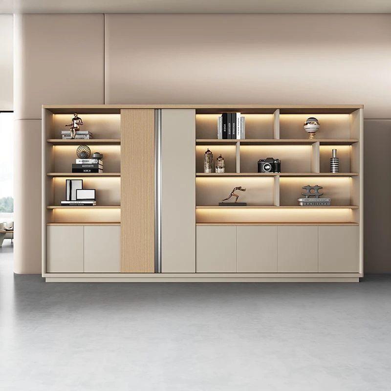 

Information Cabinet Minimalist Modern Filing With Light Background Office Wooden Locker