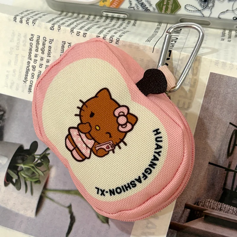 Cute Cat Mini Coin Purse Small Accessories Pouch Tiny Cute Bag Charm Keychain Holder