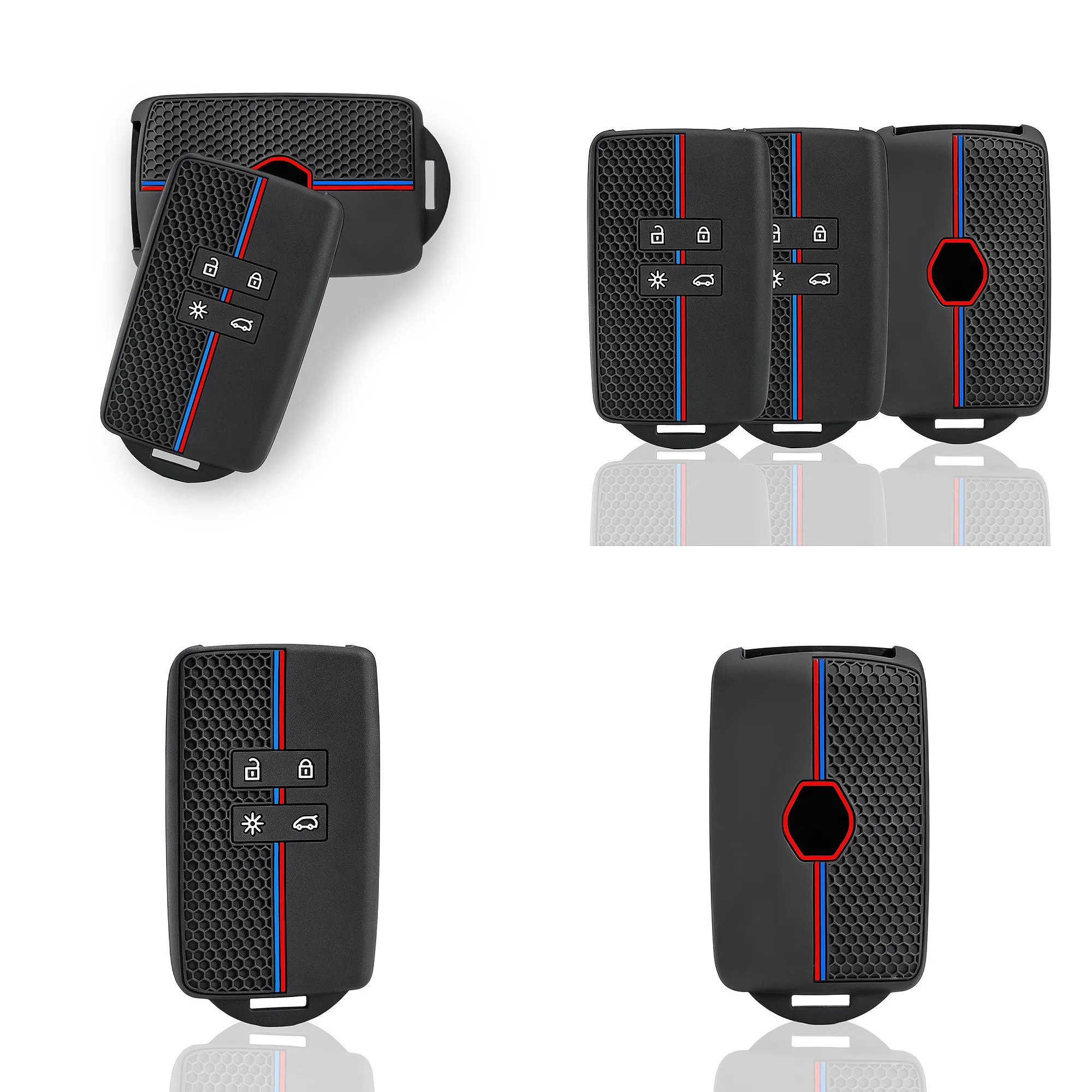 For Renault Koleos Kadjar Captur Megane Clio Zoe Dacia Sandero Car Key Fob Cover