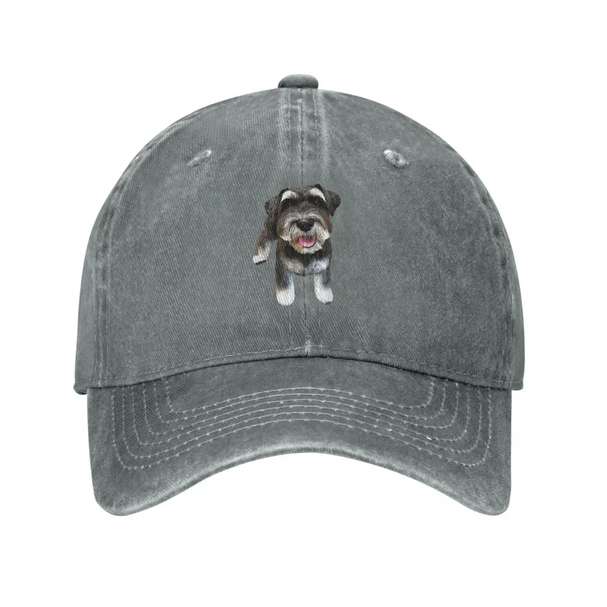 Miniature Schnauzer Cute Mini Salt and Pepper Cap Cowboy Hat Christmas hats Winter cap for women Men's