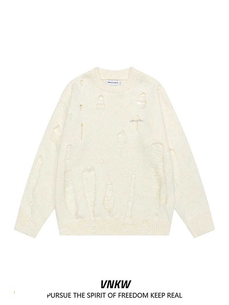 

Men's Thiened round Ne Hole Knitted Sweater iny Casual Sle Winter Faion Streetwear ex Long Sve Warm Top