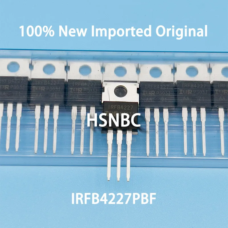 

10Pcs/Lot IRFB4227PBF IRFB4227 FB4227 TO-220 200V 65A MOSFET N-Channel Field-effect Transistor 100% New Imported Original